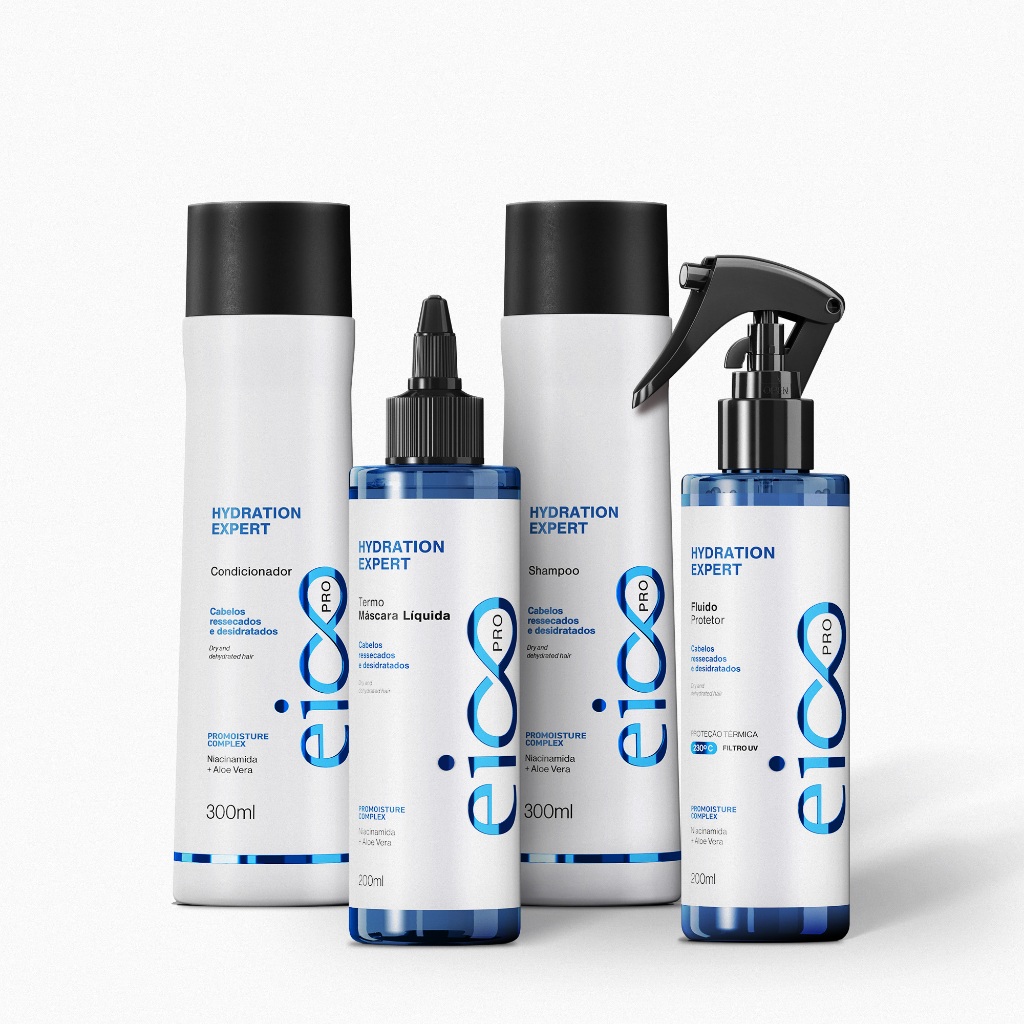 Kit Termo Hidratação Hydration Expert  Eico Pro 4 Produtos em Oferta na Shopee