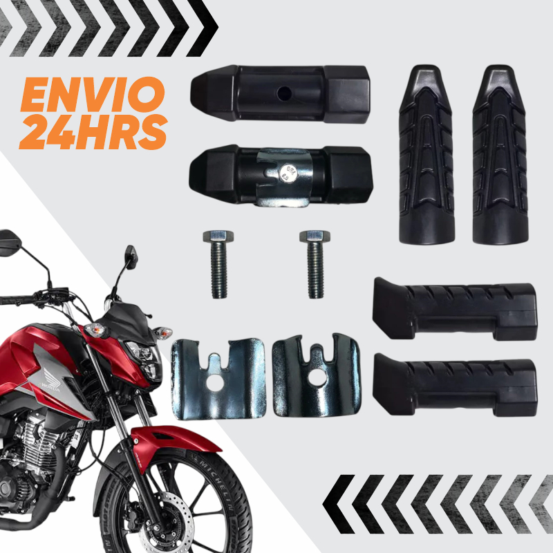Par Estribo Pedaleira Borracha Honda Cg Titan Fan Start 160 150 E 125 em Oferta na Shopee