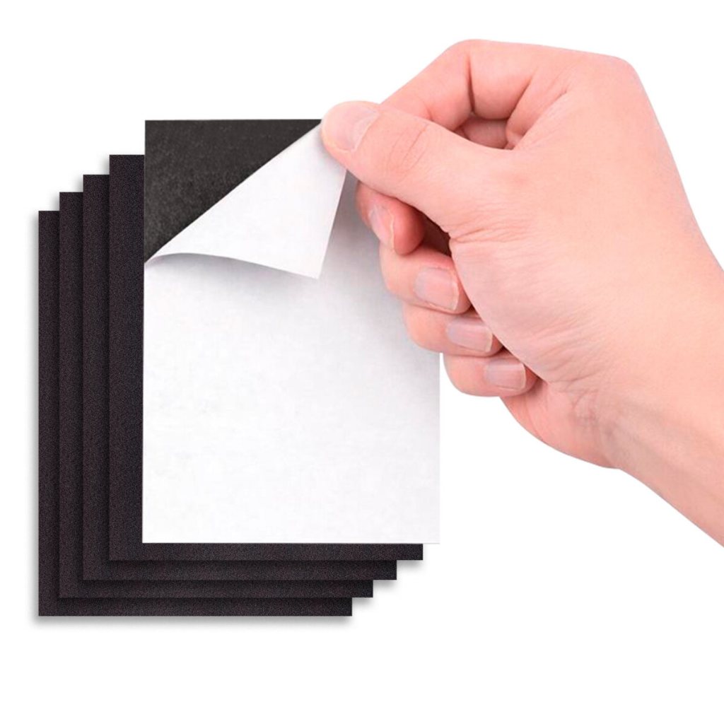 5 Folhas Manta Magnética Adesivada 10x15cm 0,3mm – Imã Flexível para Artesanato e Lembrancinhas