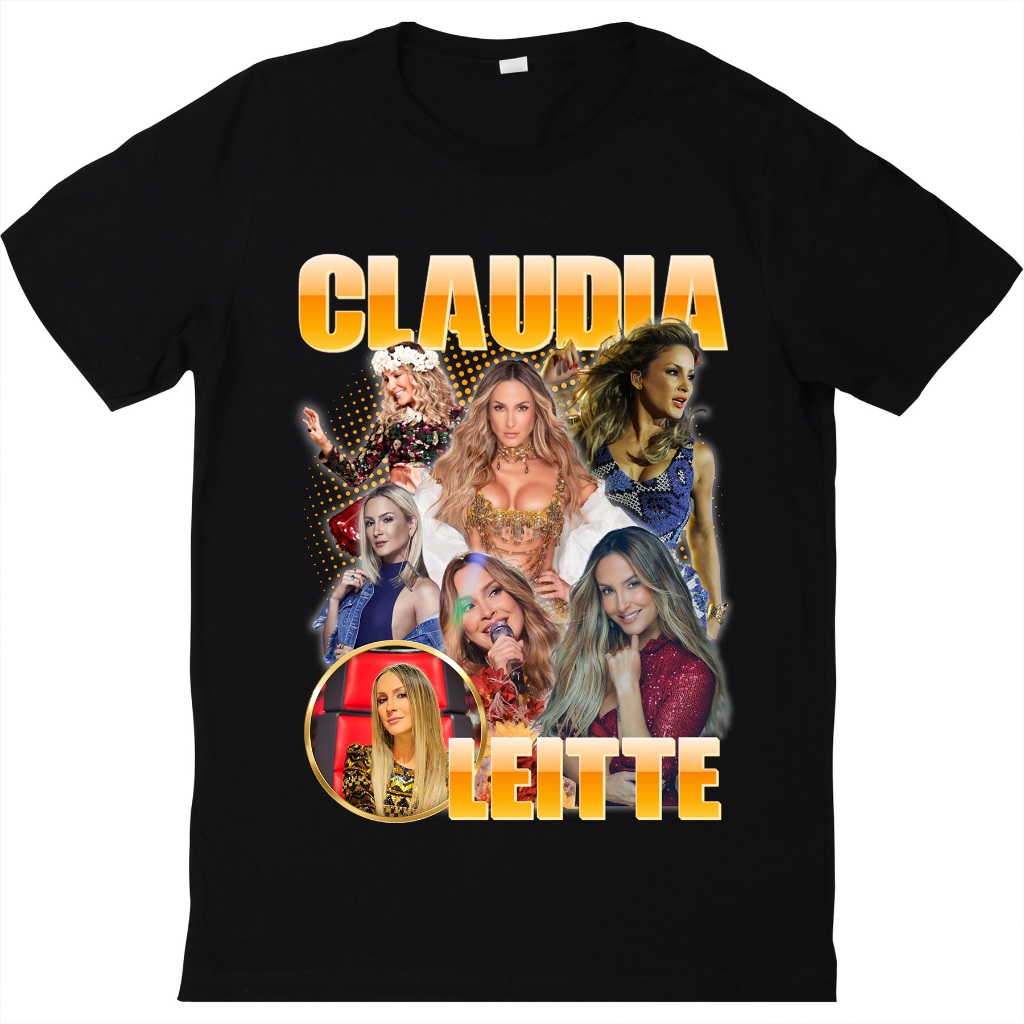 Camiseta Claudia Leitte Axé Music | Camisa Unissex Blusa Algodão