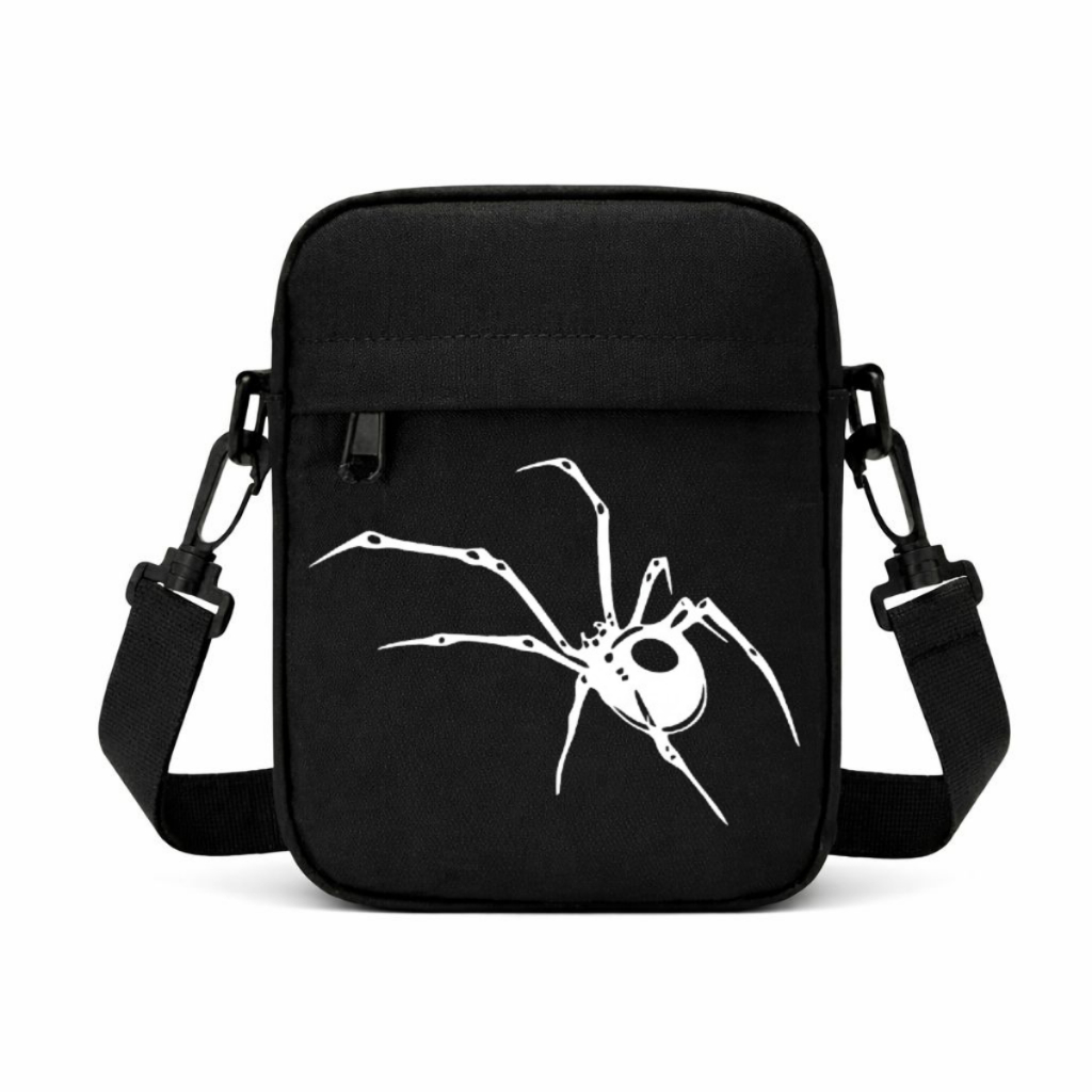 Shoulder Bag Bolsa Transversal Mini Bag Unissex Alça Regulável Leve Faculdade Escola