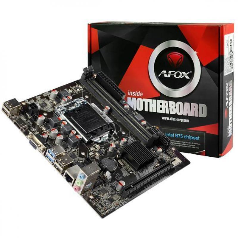 Placa Mae Afox Micro Atx Ddr3/vga/hdmi Lga 1155 Ib75-ma5