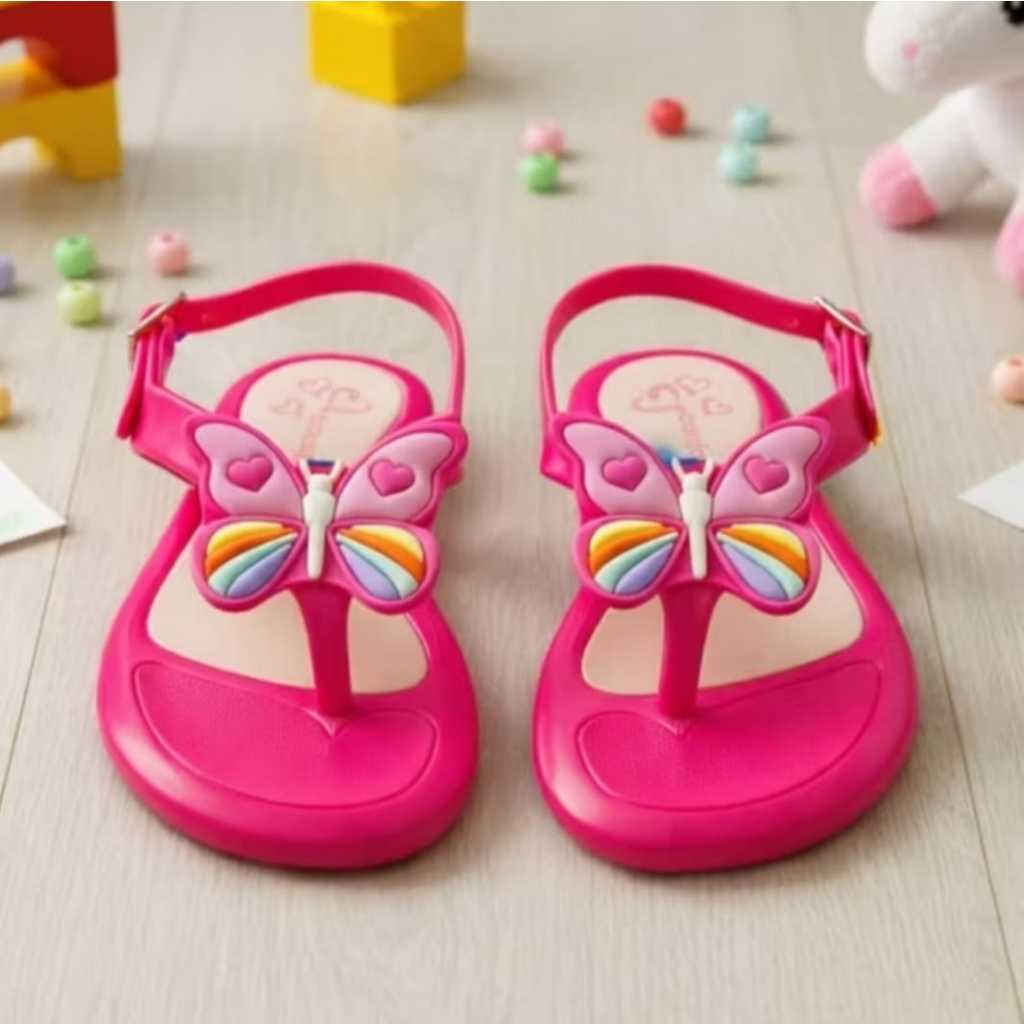 Sandalia Soft Infantil Leve Confórtavel Macia Menina Borboletas