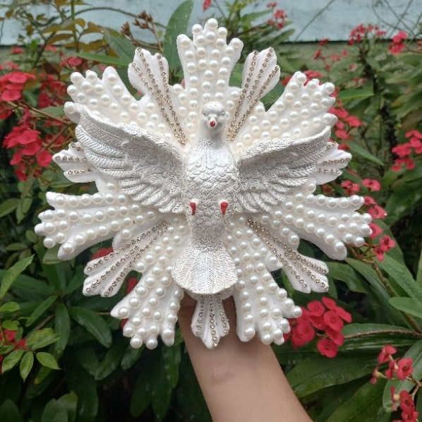Espírito santo 22cm decorado linda
