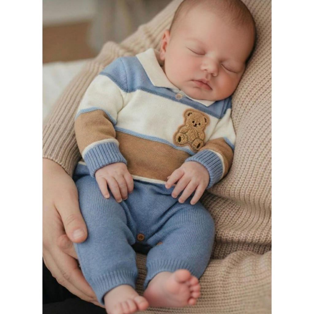 Macacão para bebê menino Charme Jorge em Oferta na Shopee