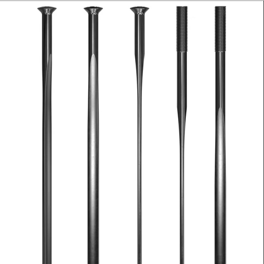 Raios DT Swiss Aerolite 4 Tam 243 249 252 257mm Reto Straight pull 14g 20x23mm Preto