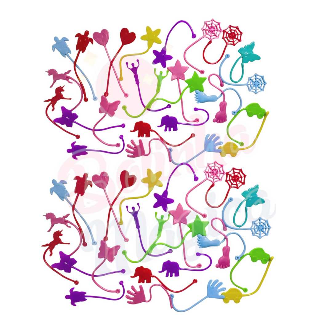 Kit 45 Geleca Gruda Parede Puxa Estica Para Lembrancinha Festa Colorida Aniversario Prenda Quermesse em Oferta na Shopee