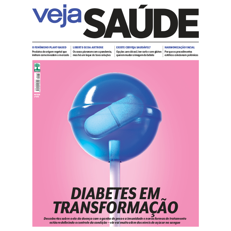 Revista Veja Saúde N° 478 - Abril 2022 - Editora Abril - Diabetes Em Transformação