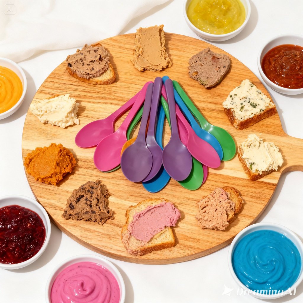 Kit 30 Colherzinha Plástica Luxo para Doce e Sobremesa Festa Açaí Sorvete Bolo de Pote Reutilizável Design Moderno