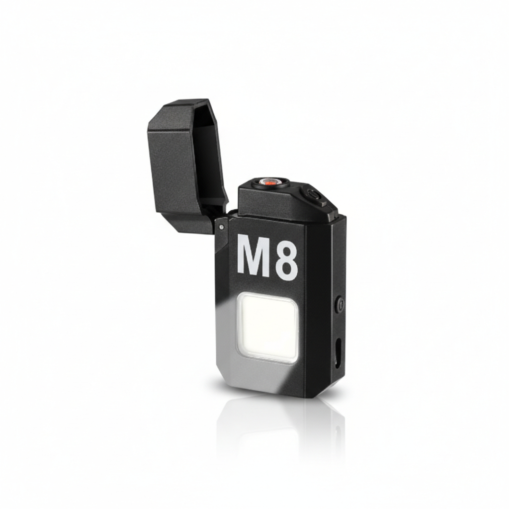 Isqueiro Elétrico Recarregável Portátil com Lanterna LED Integrada para Aplicação Urbana Wassay Modelo Compacto Externo