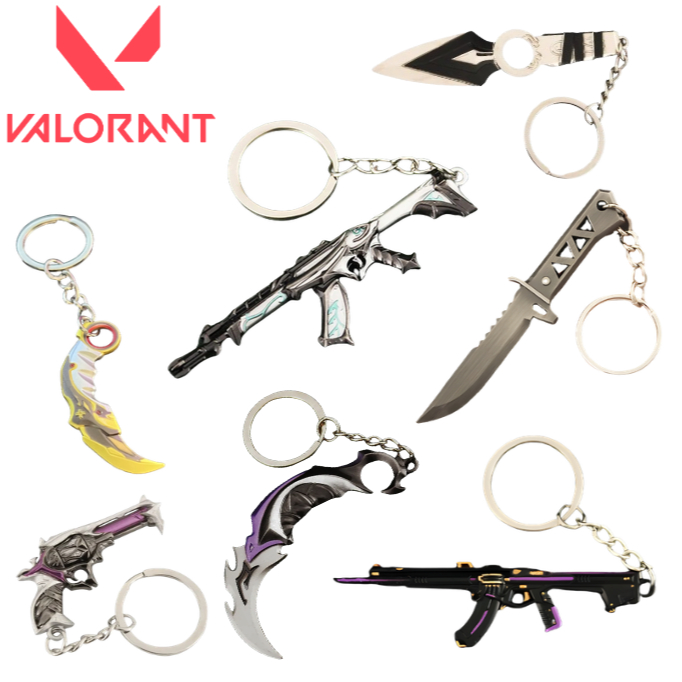 Chaveiro De Metal Valorant Vandal Karambit Sheriff Jogo Riot Games Pingente em Oferta na Shopee