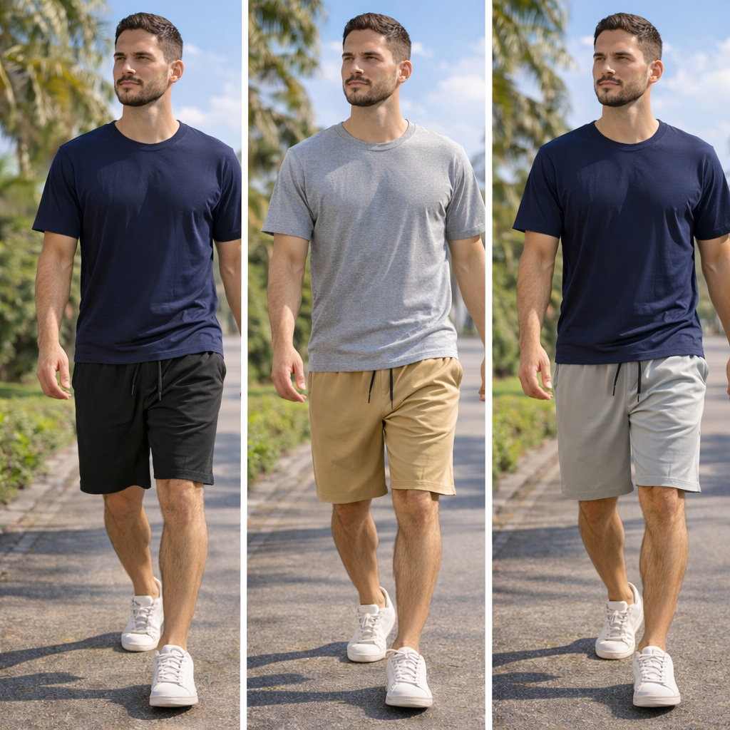 Bermuda Tactel Masculina Kit 3 Peças Academia Treino Esportiva Leve Verão Jois em Oferta na Shopee