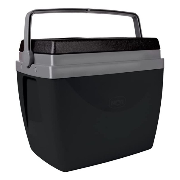Caixa Térmica 6 Litros Mor Cooler Com Alça Trava Para Pesca Camping Praia Lazer Preto Mor