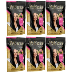 Kit Alisante Henê Gel Pelúcia Médio Pouch 180g Embelleze - 6 Unidades