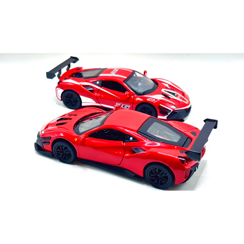 Miniatura Ferrari 488 1:32 Abertura total,Som e luzes/Fricção/Colecionavel super Premium
