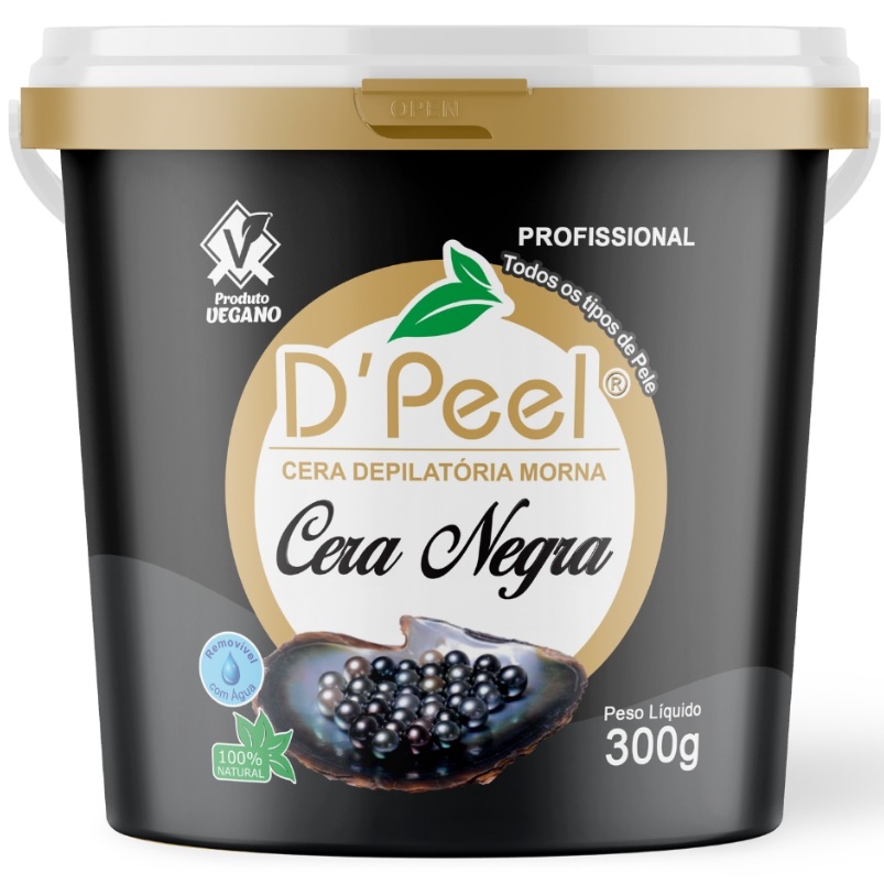 Cera Depilatória Hidrossolúvel 300g Negra Dpeel em Oferta na Shopee