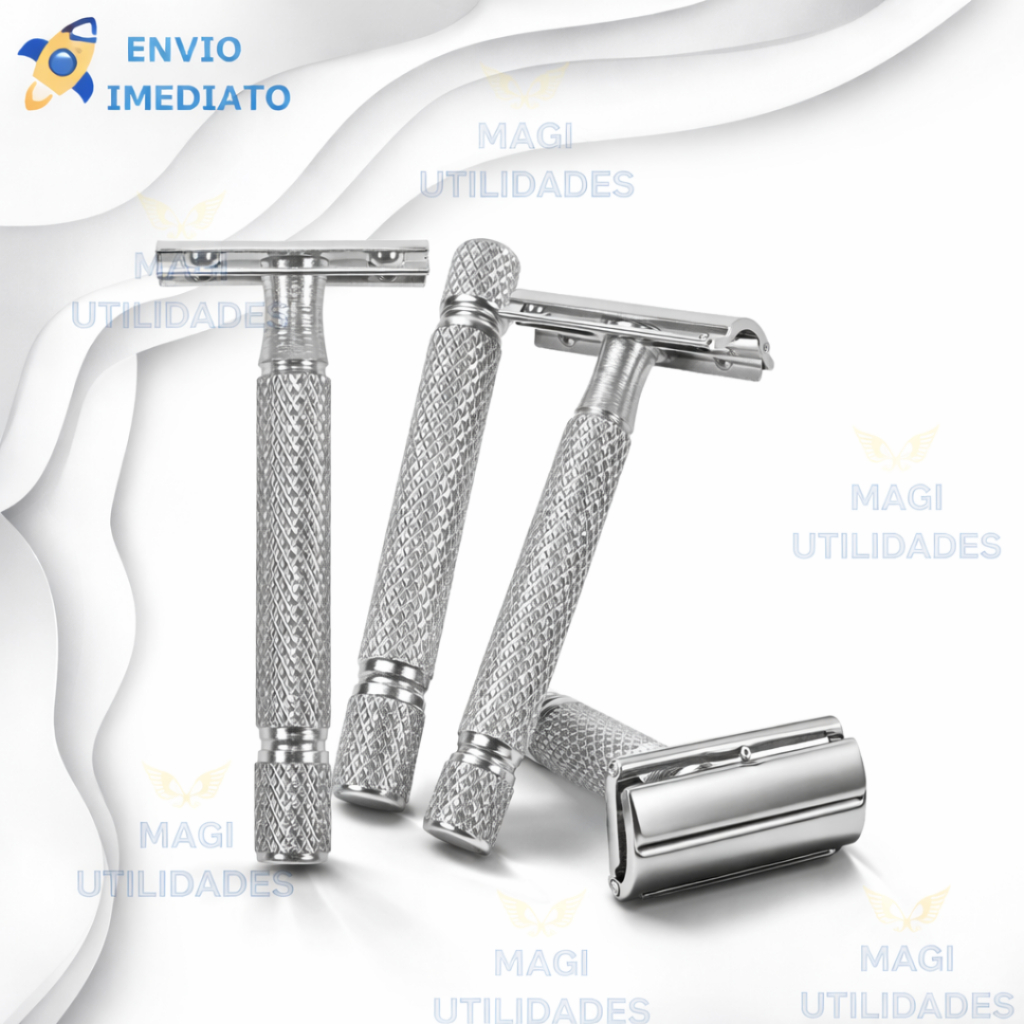 Barbeador de Segurança Tradicional em Metal para Barbear Preciso em Oferta na Shopee