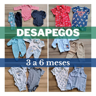(Desapegos/Brechó Bebê) Roupa Infantil - Tam 3 a 6 Meses Menions - Lotes e Peças únicas em Oferta na Shopee