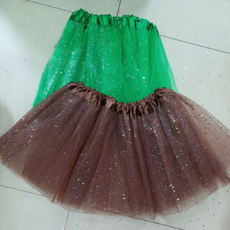 Saia De Tule INFANTIL GLITER Varias cores Carnaval 30 Cm linda !!!!!!!