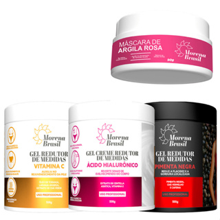 Kit Gel Redutor de Medidas - Pimenta Negra + Laranja Amarga + Ácido Hialurônico em Oferta na Shopee