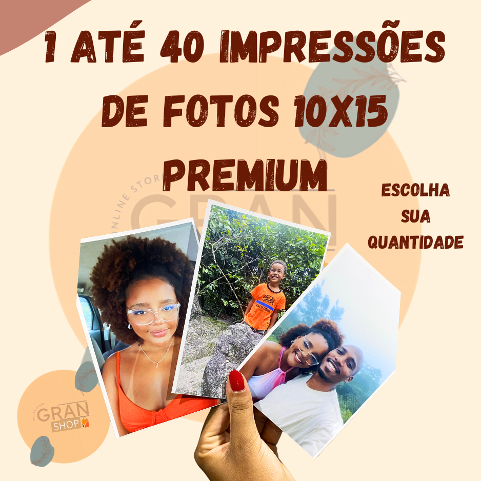 1 até 40 Impressão de Fotos 10x15 PREMIUM+Envio Rápido em Oferta na Shopee