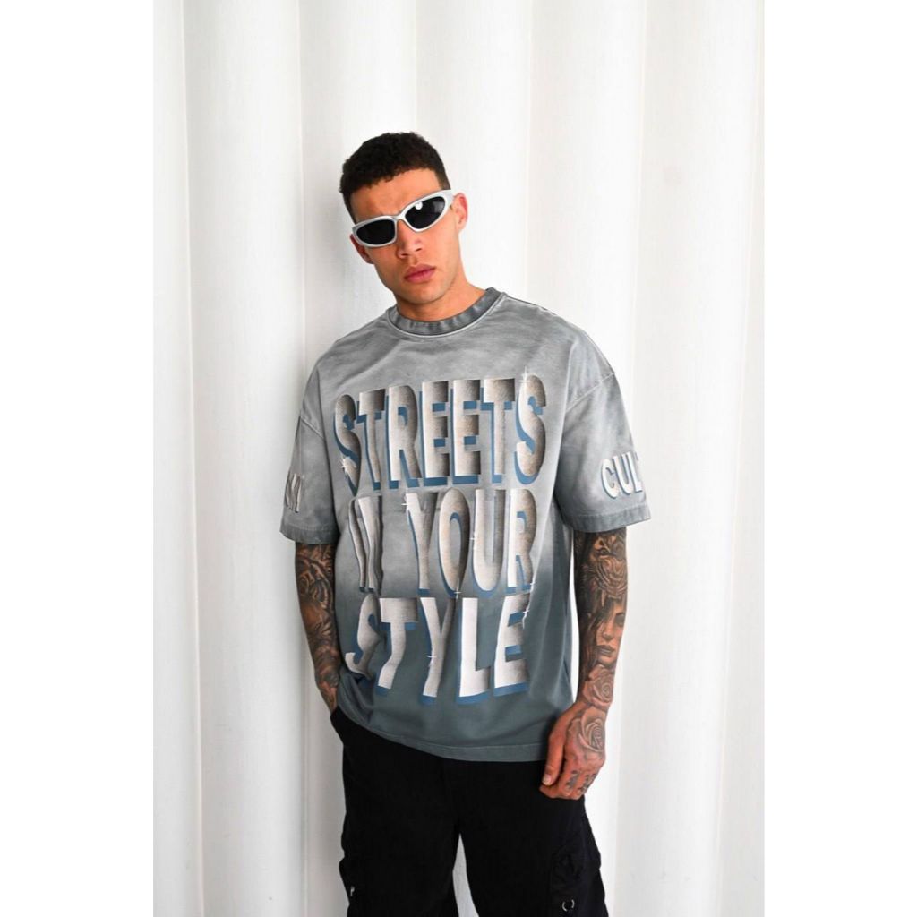 Camiseta Oversized Streets Style Aftersoul Unissex Plus Size P ao G6 100% Algodão