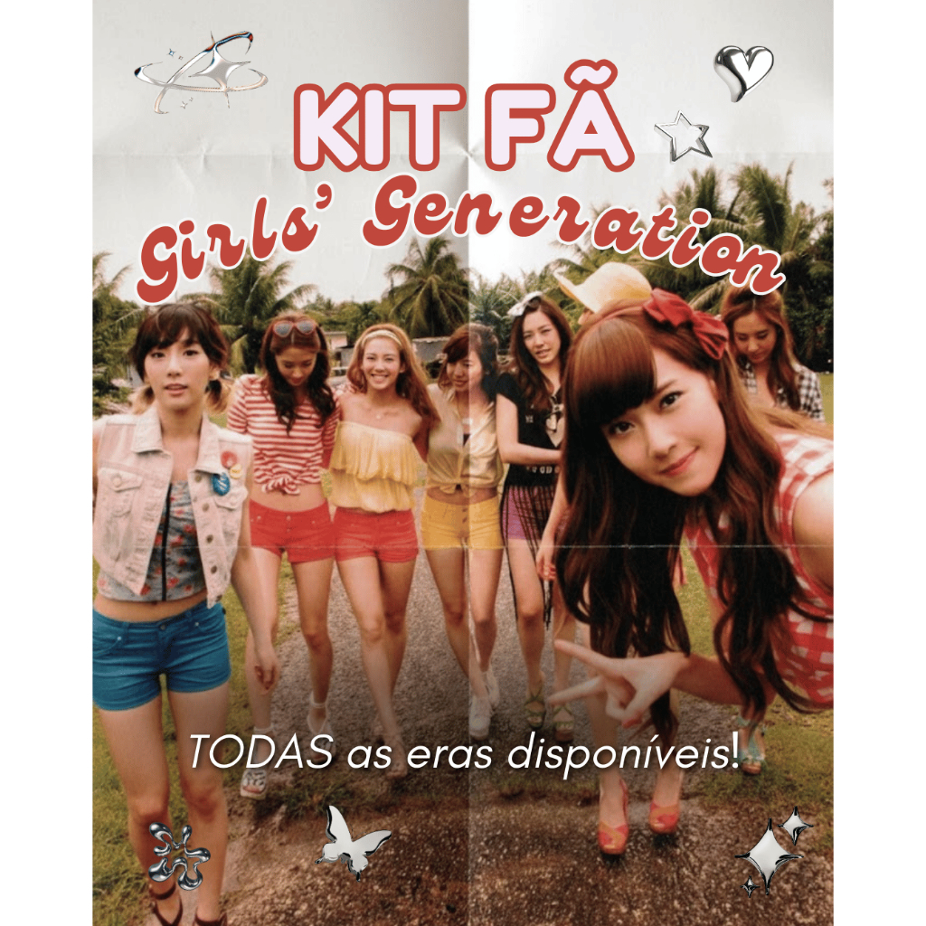 KIT FÃ GIRLS' GENERATION: TODAS AS ERAS COREANAS (BEGINNING/PLUS) em Oferta na Shopee