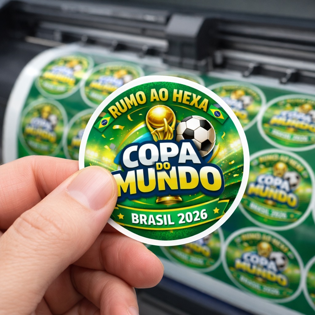 Kit Adesivos Copa do Mundo 2026 4x4cm Auto Colante Vinil Premium