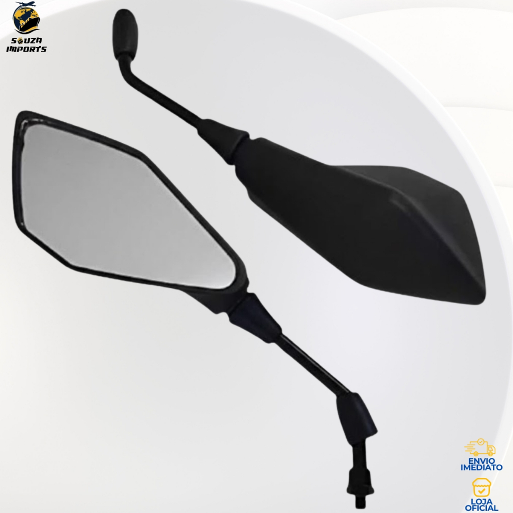 Par Retrovisor Moto Z400 Mini Rebaixado 90 Graus Rosca Honda em Oferta na Shopee