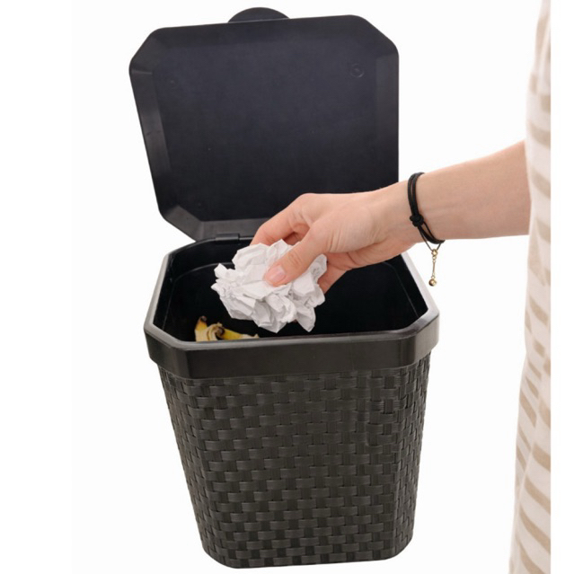 Lixeira de Pia Mesa Lixeirinha 5 Litros Cesto de Lixo Para Cozinha Banheiro Escritório Reforçada Plástico