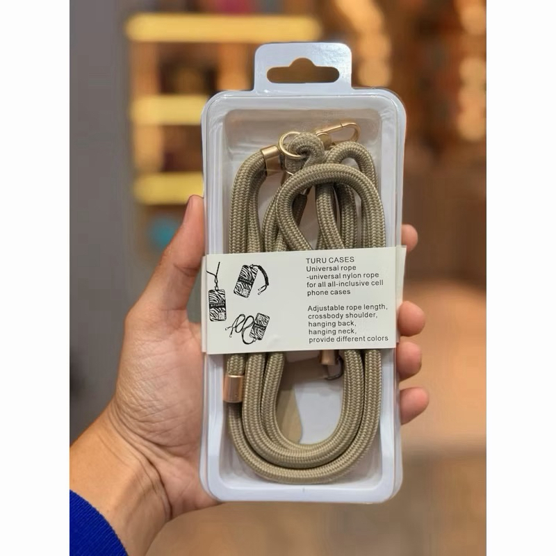 Alça para Celular Ajustável Universal | Cordão Nylon Crossbody para Capinha | Anti Queda