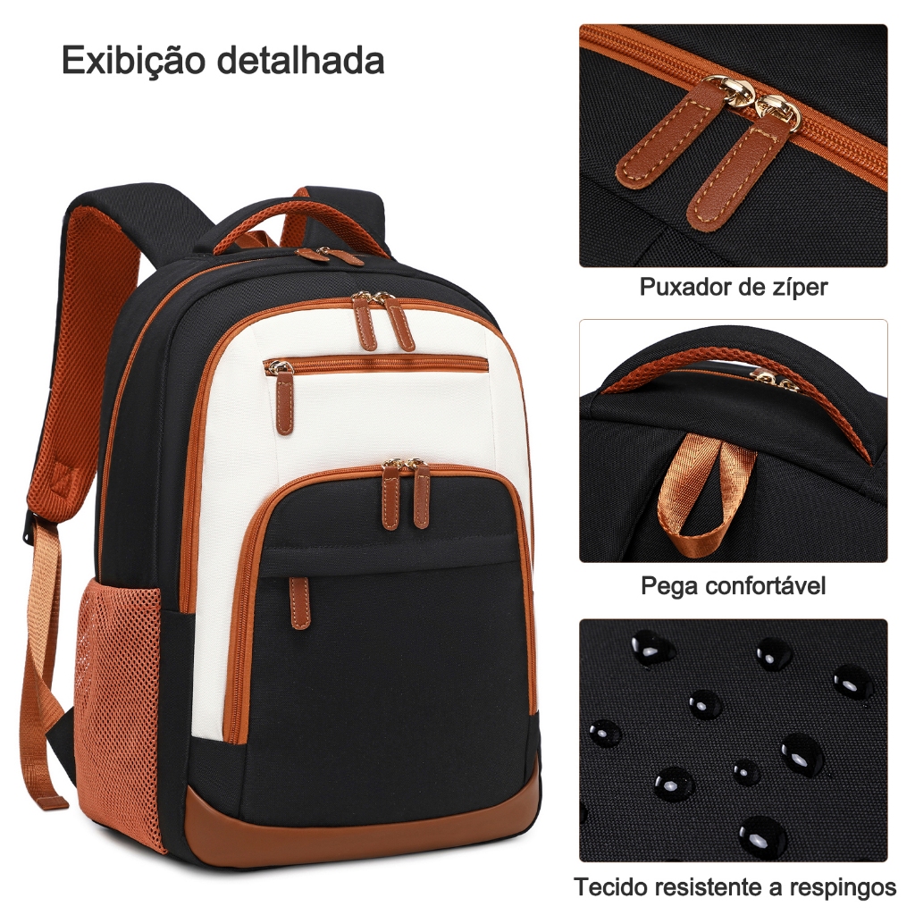 Mochila de Viagem 3 Peças Impermeável Reforçada Unissex — foto 5
