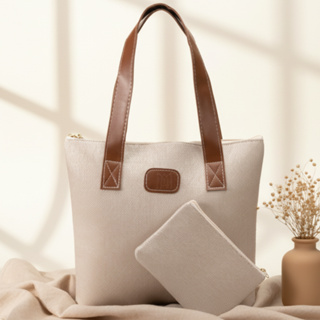 Bolsa Sacola Feminina Praia Piscina Verão Com Necessaire Kit 2 Peças Lançamento em Oferta na Shopee