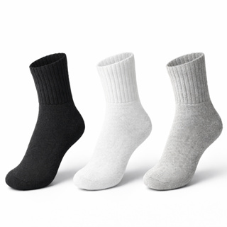 Kit até 12 Meias Atoalhadas Cano Médio Esportiva Algodão 100% Masculina Feminina Academia em Oferta na Shopee
