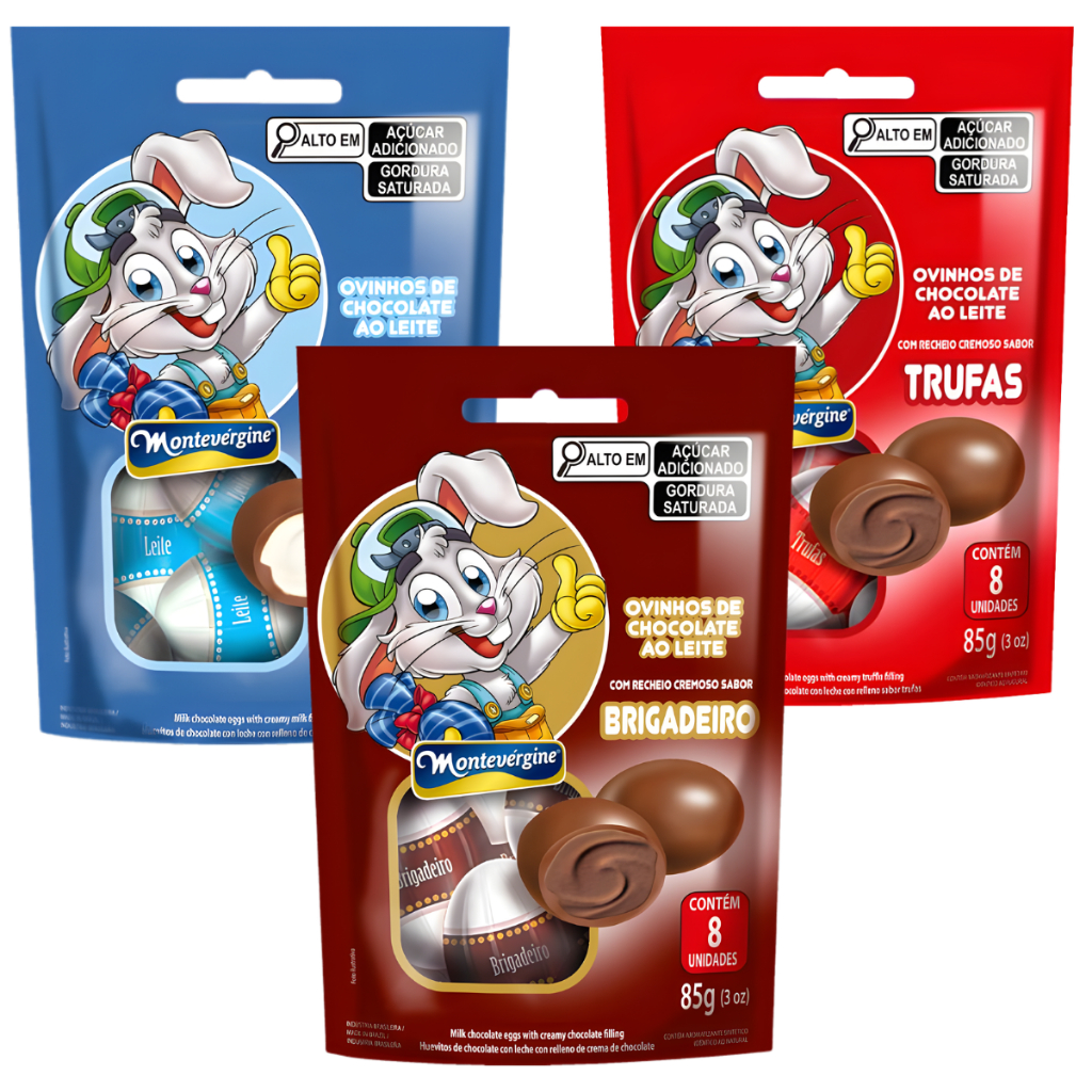 Ovinhos de Chocolate com Recheio 85g Montevergine