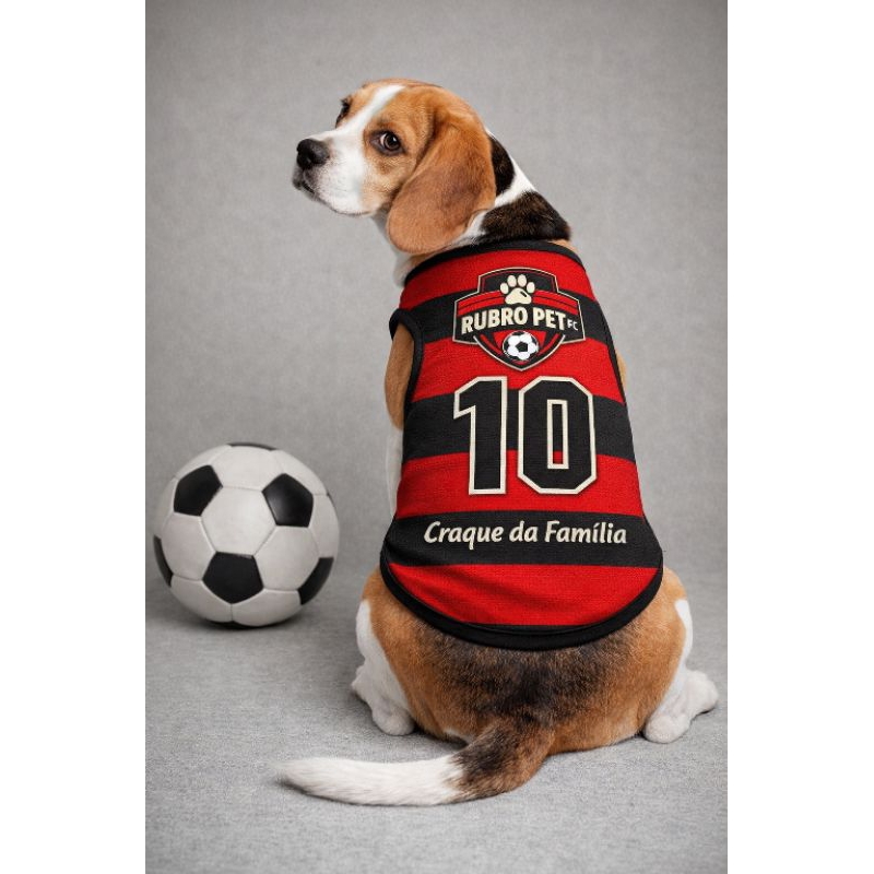 Roupinha Pet Temática • Moda Esportiva para Pets • Camisa de Futebol para cachorro • roupa exclusiva e Confortável