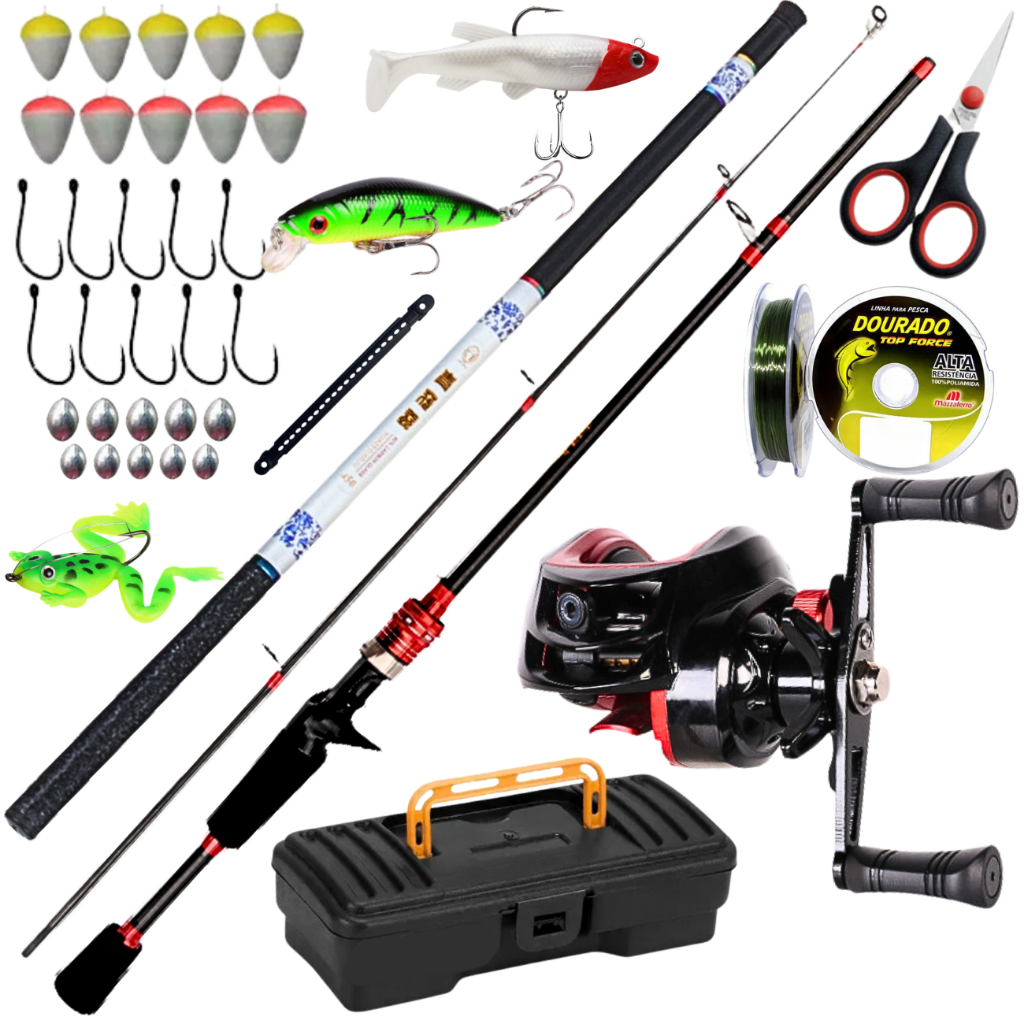 Carretilha de Pesca Drag Arrasto 10kg Vara Fibra de Carbono Vara de Mão Telescópica Isca Artificial