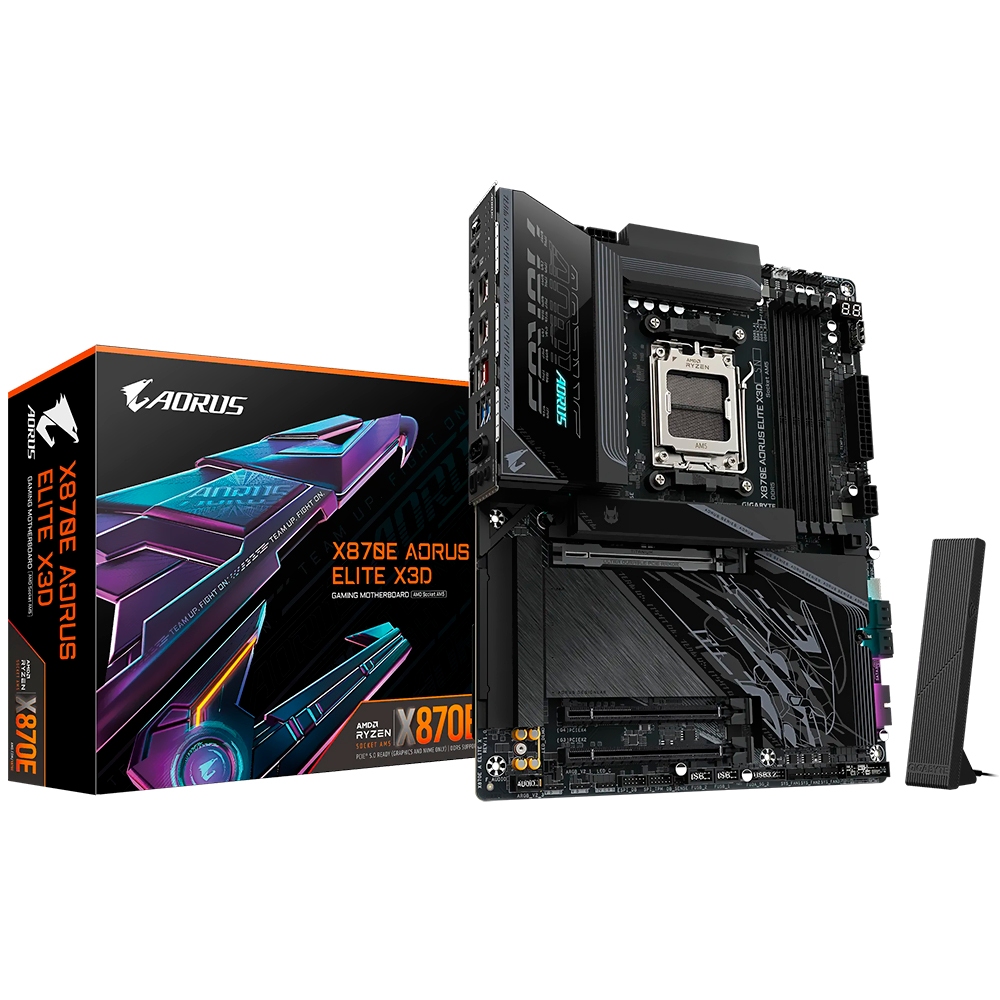 PLACA MAE AM5 GIGABYTE X870E AORUS ELITE X3D M.2/DDR5/WIFI7/BT/HDMI/TYPE-C/USB3.