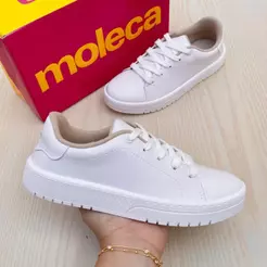 Tênis Sapato Feminino Moleca Confortável Casual Moda Acolchoado Básico Liso