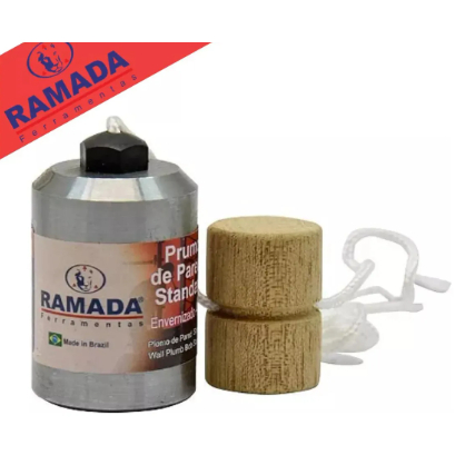 Prumo de Parede Standard Envernizado 500g Profissional Alta Precisão
