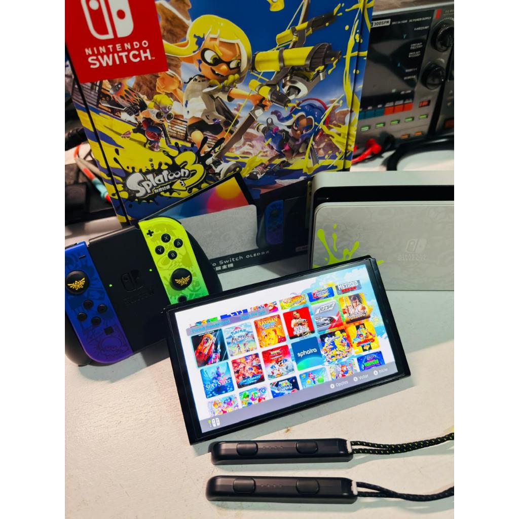 Nintendo Switch Oled Splatoon 3 Desbloqueado 128 GB