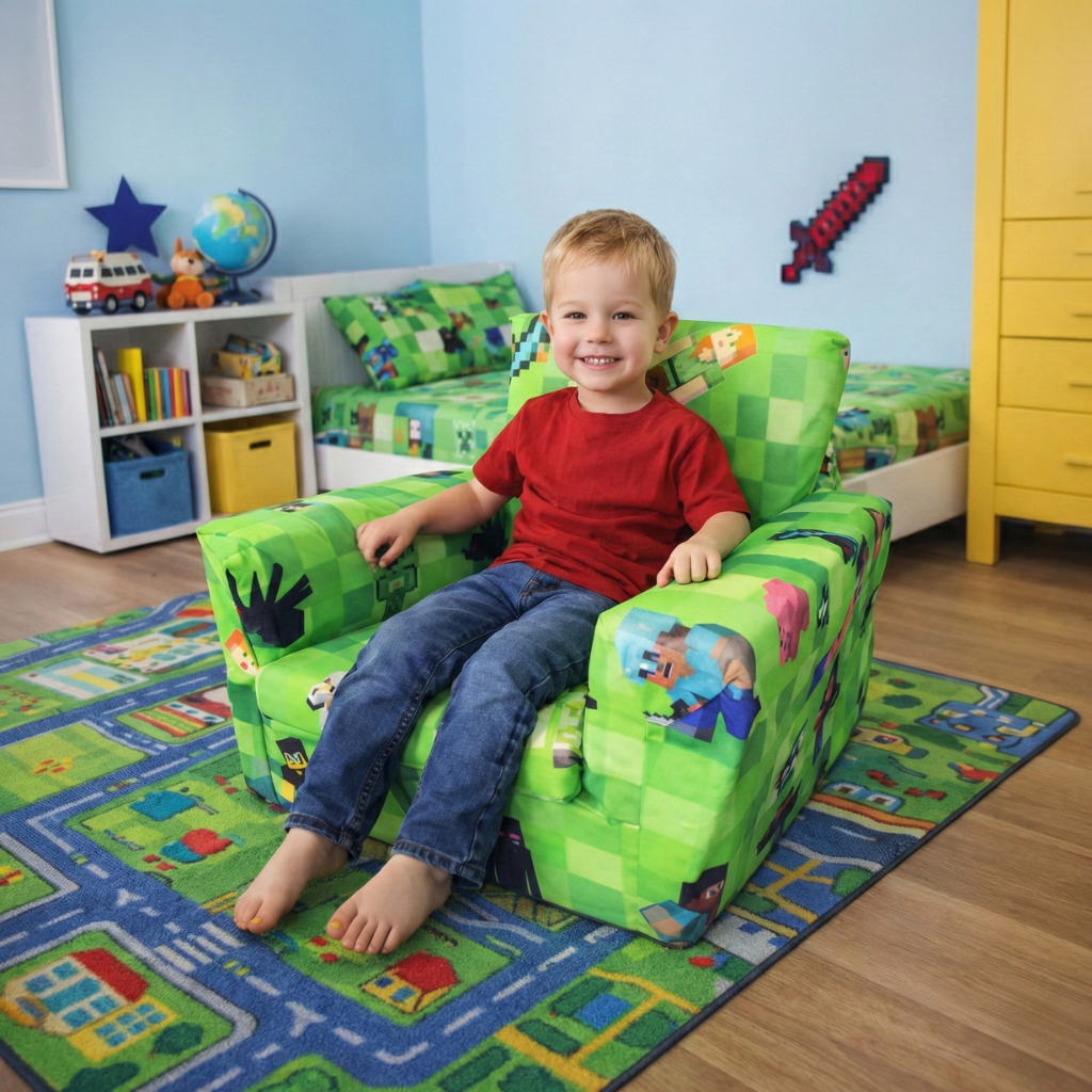 Sofá Infantil Desenhos Jogos Games Sofá De Criança