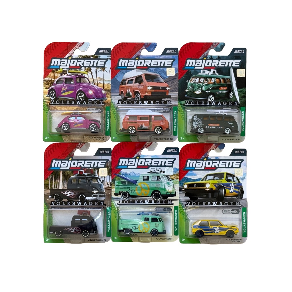 Miniaturas Majorette Premium VW Kombi Fusca Golf T3 1:64 Original