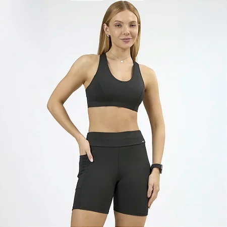 Short Feminino Selene Com Bolso Academia Lançamento Original