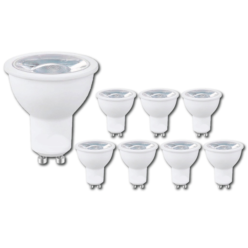 kit 8 Lampada dicroica led 4,8w/7w mr16 gu10 3000k 4000k 6000k para spot Bivolt em Oferta na Shopee
