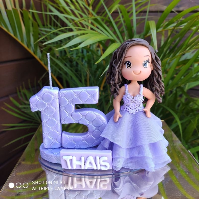 topo debutante/vela topo 15 anos personalizado/vela 15 anos/vela 15 anos.