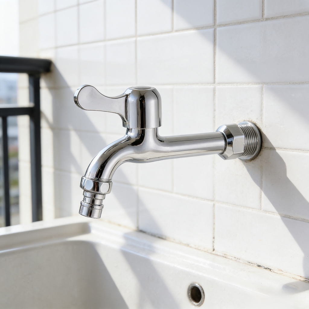 Torneira Luxo 1/2" INOX PARA Tanque 15CM alongada Tanque Jardim Garagem Quintal Abs Cromado em Oferta na Shopee