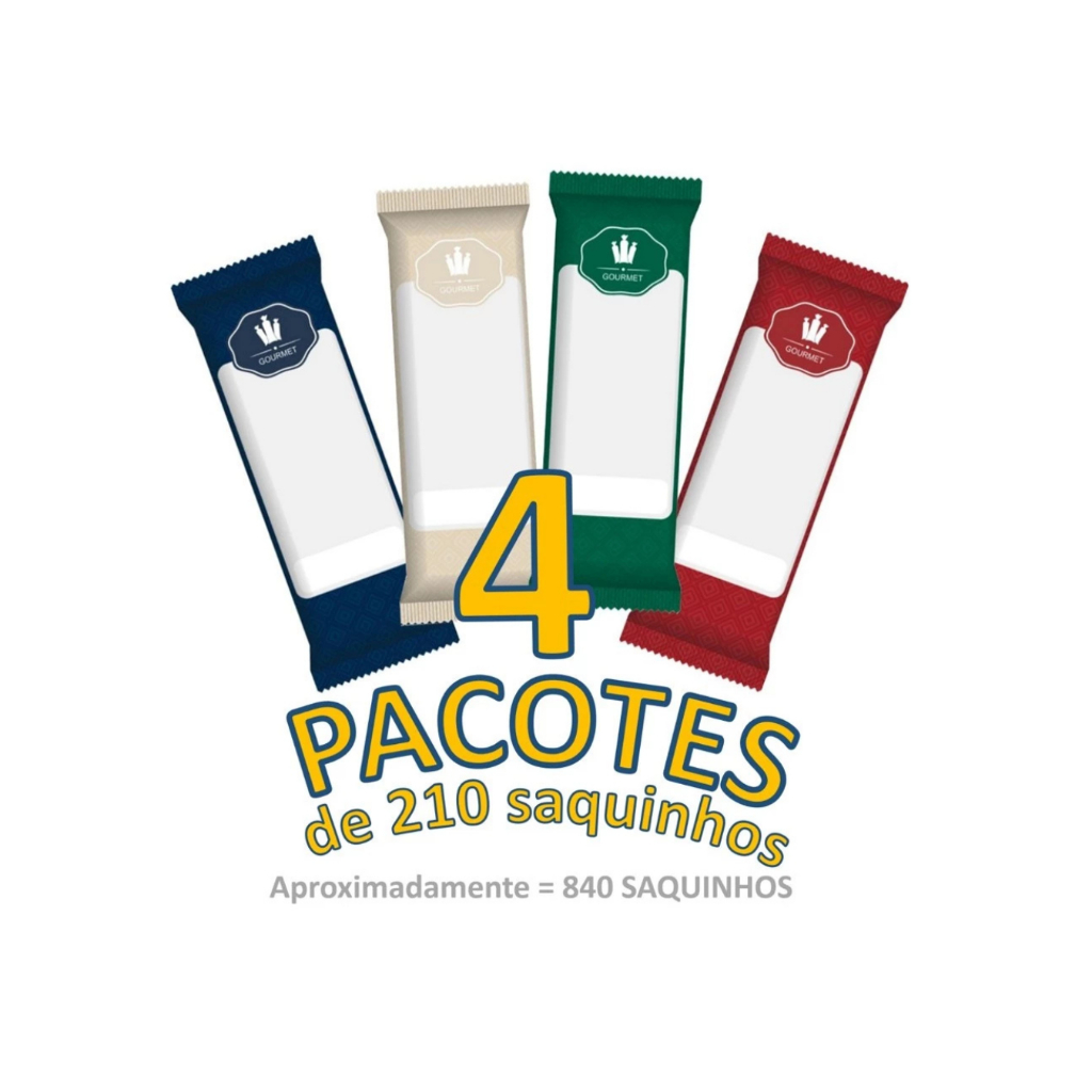 KIT Saquinho Higiênico BOPP Para Geladinho Gourmet / 4 pacotes (4x210 = 840 saquinhos) em Oferta na Shopee
