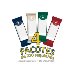 KIT Saquinho Higiênico BOPP Para Geladinho Gourmet / 4 pacotes (4x210 = 840 saquinhos) em Oferta na Shopee