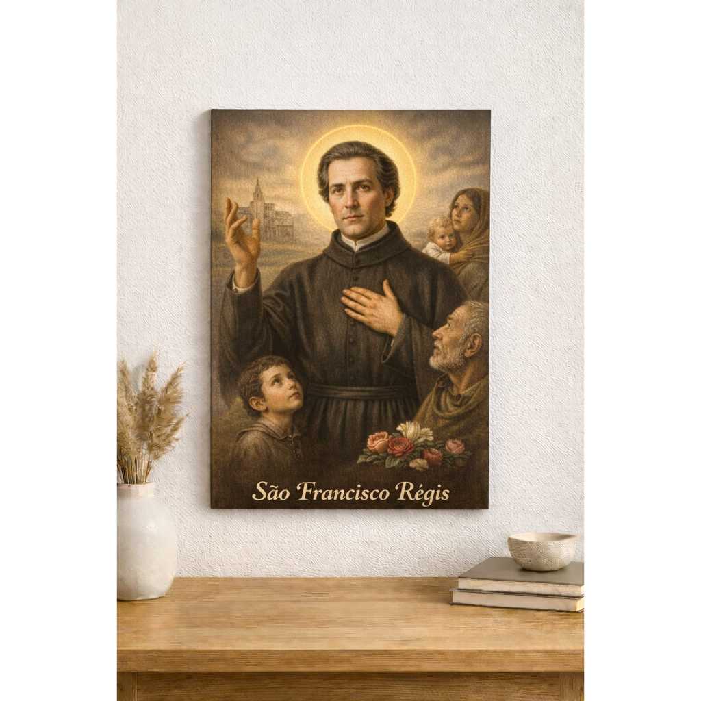QUADRO DECORATIVO SAO FRANCISCO REGIS ENVIO IMEDIATO